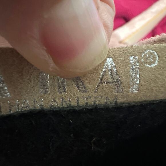 Lala Ikai Light pink suede ankle boots with pointed toe, ties up w/zip Brand new - Picture 11 of 12